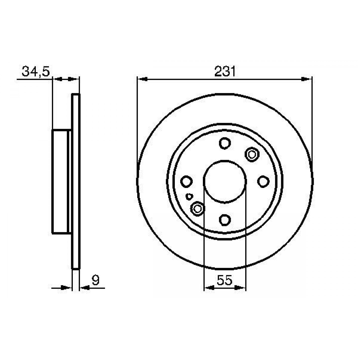 Brzdový kotouč BOSCH 0 986 478 242