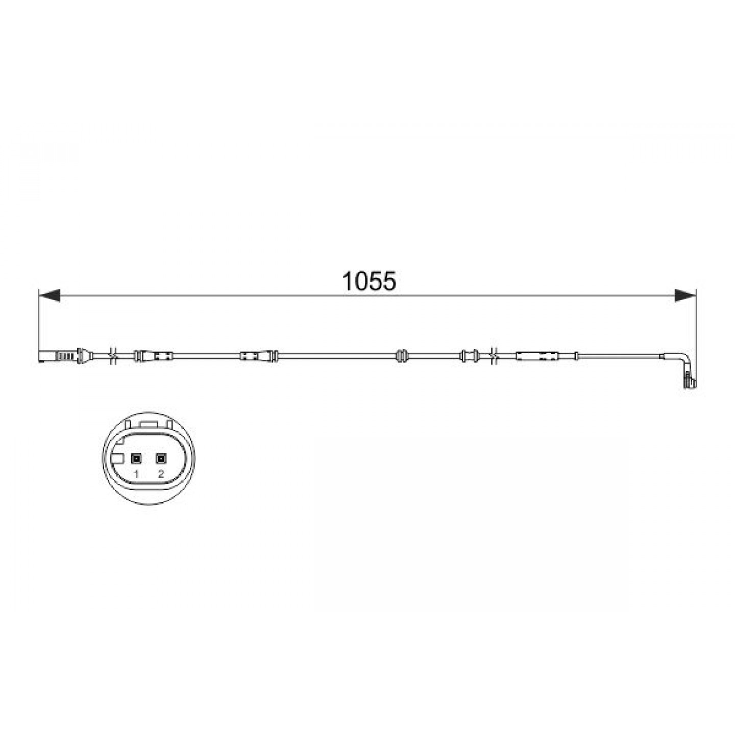Výstražný kontakt, opotřebení obložení BOSCH 1 987 473 507