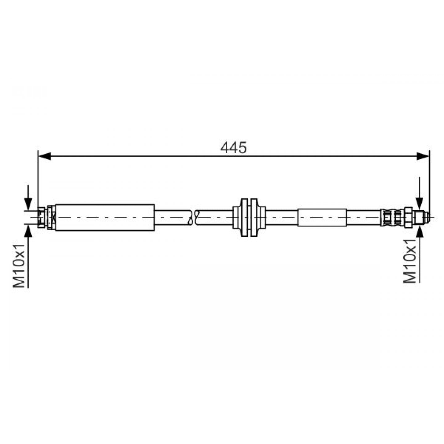 Bremsschlauch BOSCH 1 987 476 180
