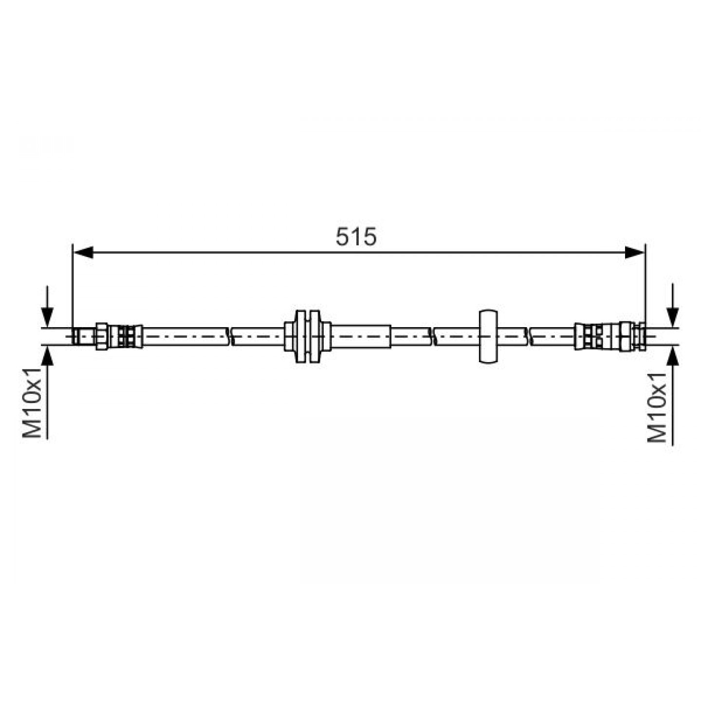 Bremsschlauch BOSCH 1 987 481 482