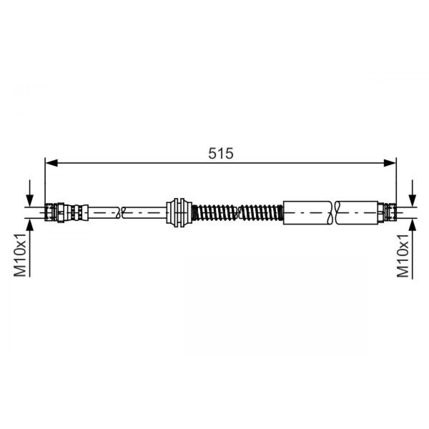 Bremseslange BOSCH 1 987 481 447
