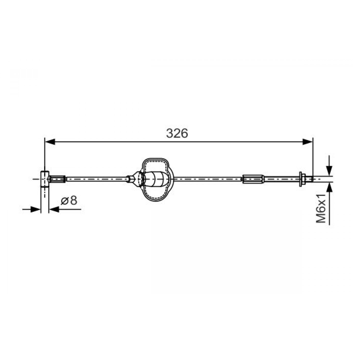 Kabel, Feststellbremse BOSCH 1 987 477 929