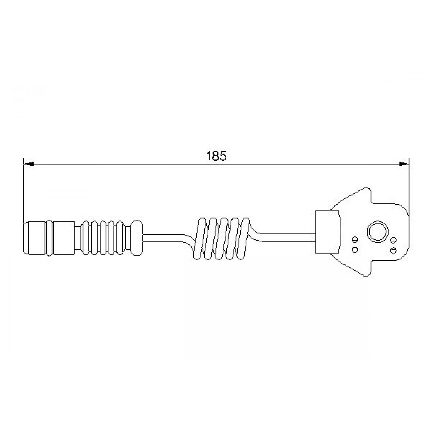 Warnkontakt, Bremsbelagverschleiß BOSCH 1 987 474 963
