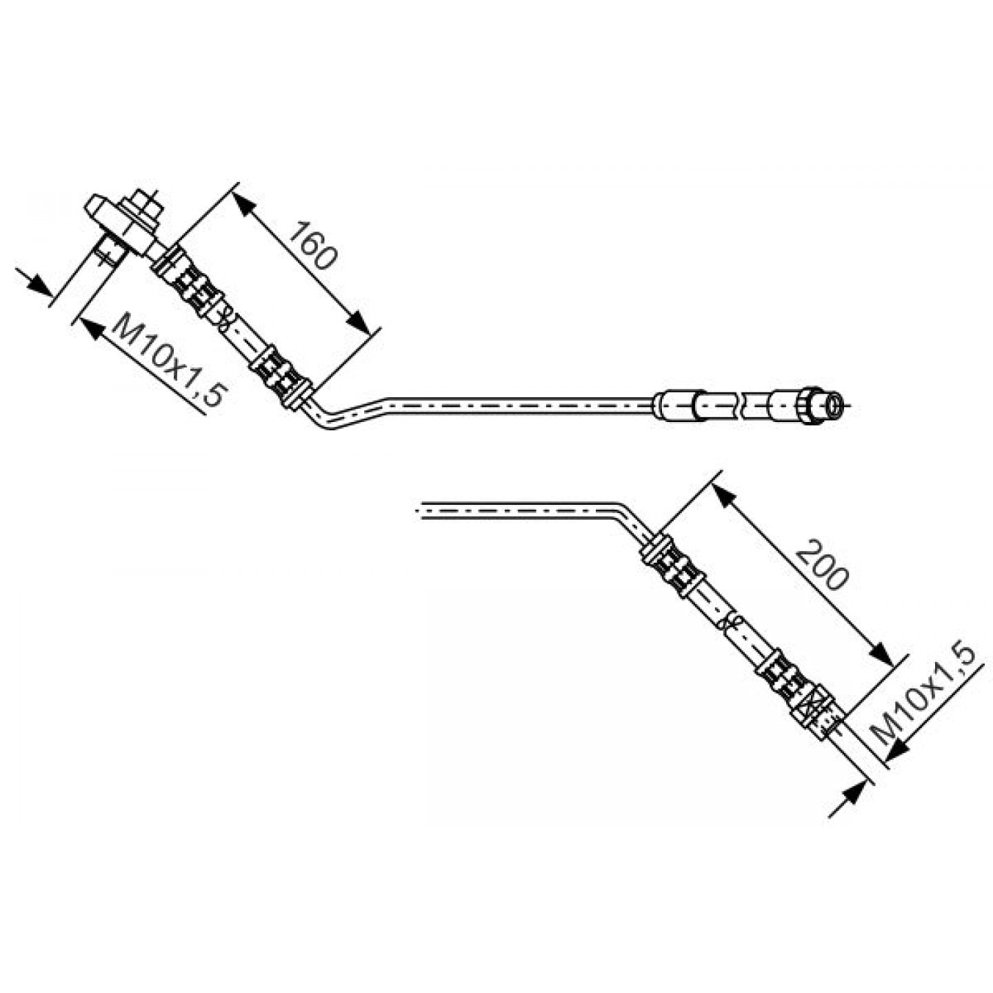 Bremsschlauch BOSCH 1 987 476 055