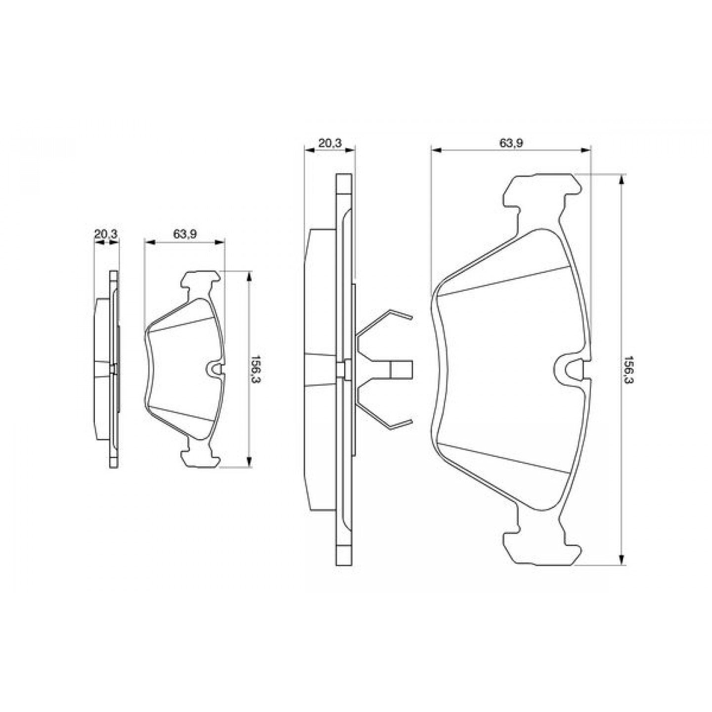 Kit pastiglie freno, Freno a disco - BLUE PRINT ADJ134230