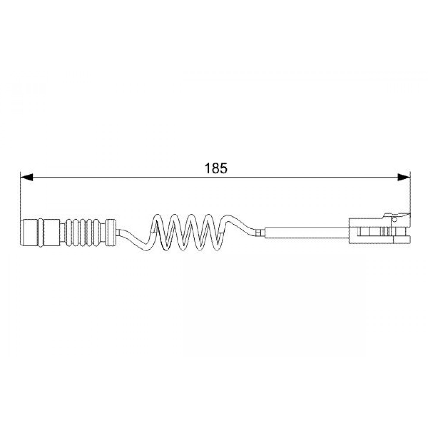 Warnkontakt, Bremsbelagverschleiß BOSCH 1 987 473 007