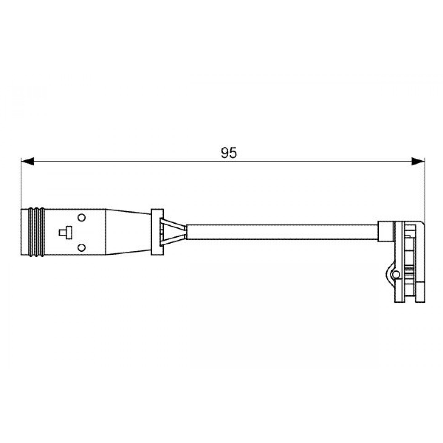 Warnkontakt, Bremsbelagverschleiß BOSCH 1 987 473 036