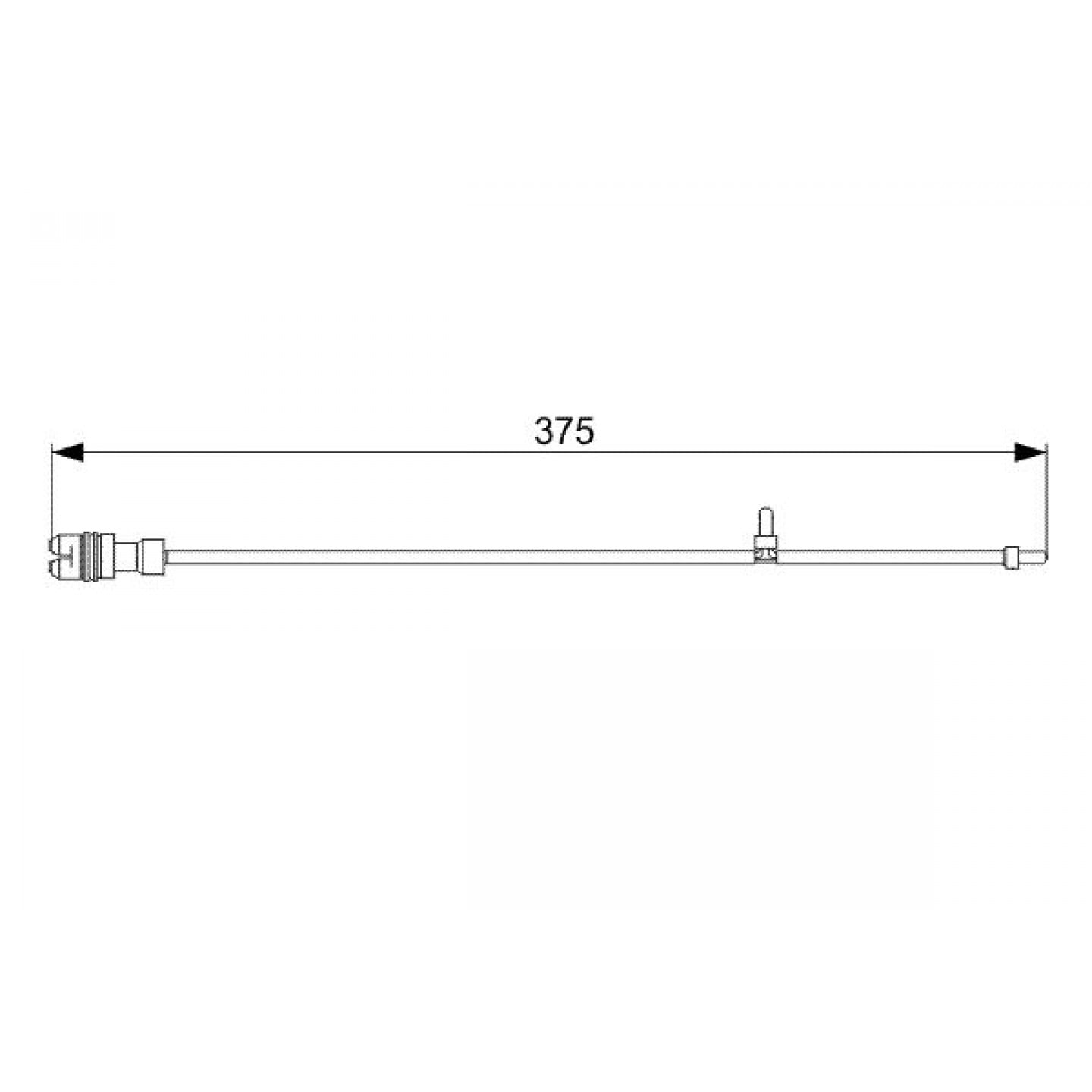 Warnkontakt, Bremsbelagverschleiß BOSCH 1 987 473 035