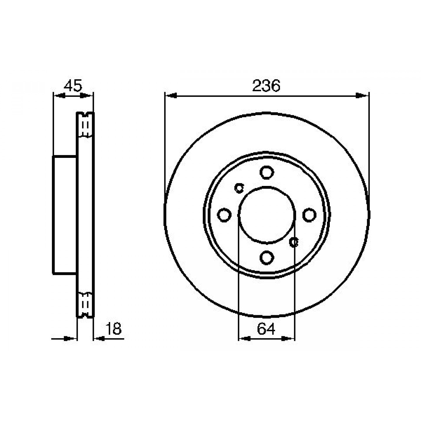 Bremsscheibe BOSCH 0 986 478 572