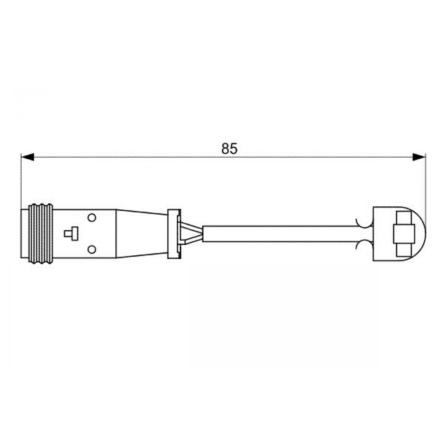 Warnkontakt, Bremsbelagverschleiß BOSCH 1 987 473 038