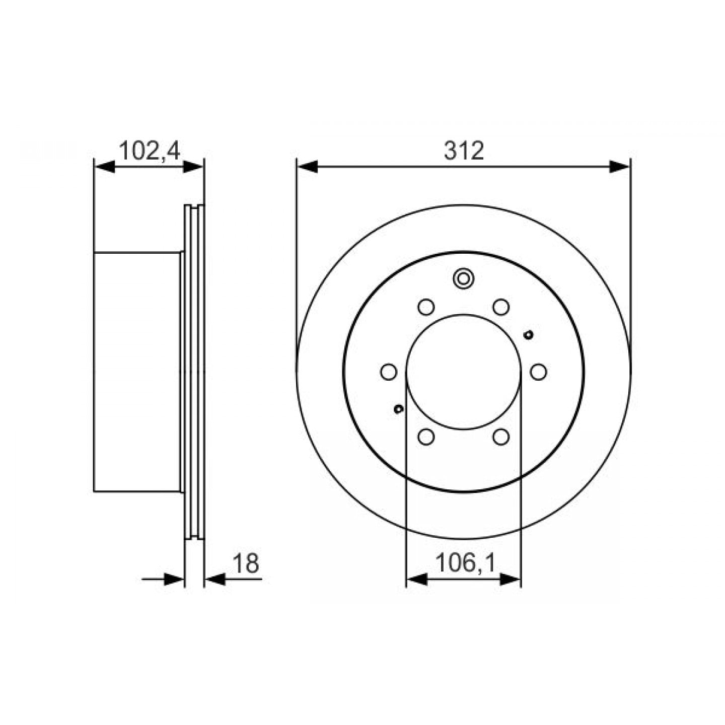 Brzdový kotouč BOSCH 0 986 479 R57