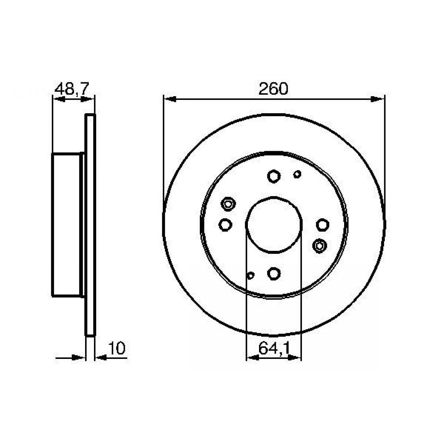 Bremsscheibe BOSCH 0 986 478 172