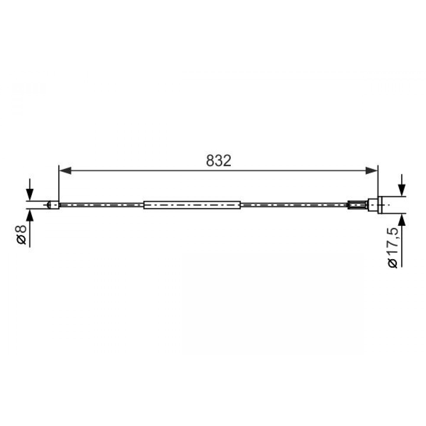 Kabel, Feststellbremse BOSCH 1 987 477 661