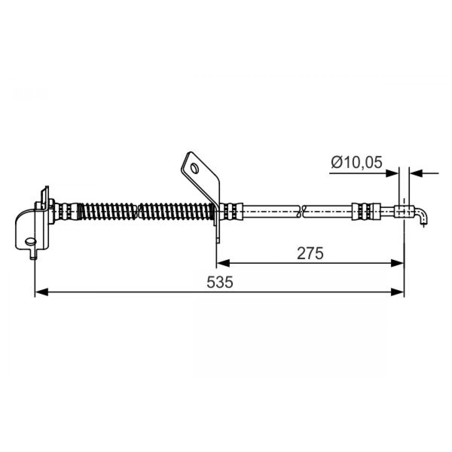 Bremseslange BOSCH 1 987 481 415