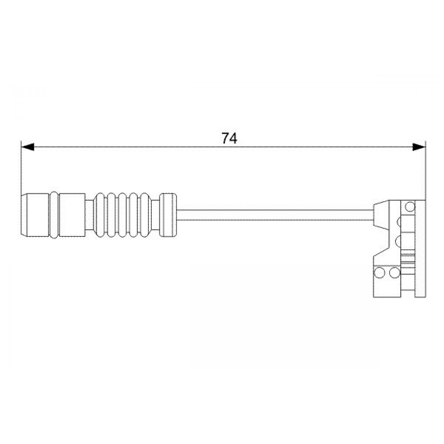 Warnkontakt, Bremsbelagverschleiß BOSCH 1 987 473 008