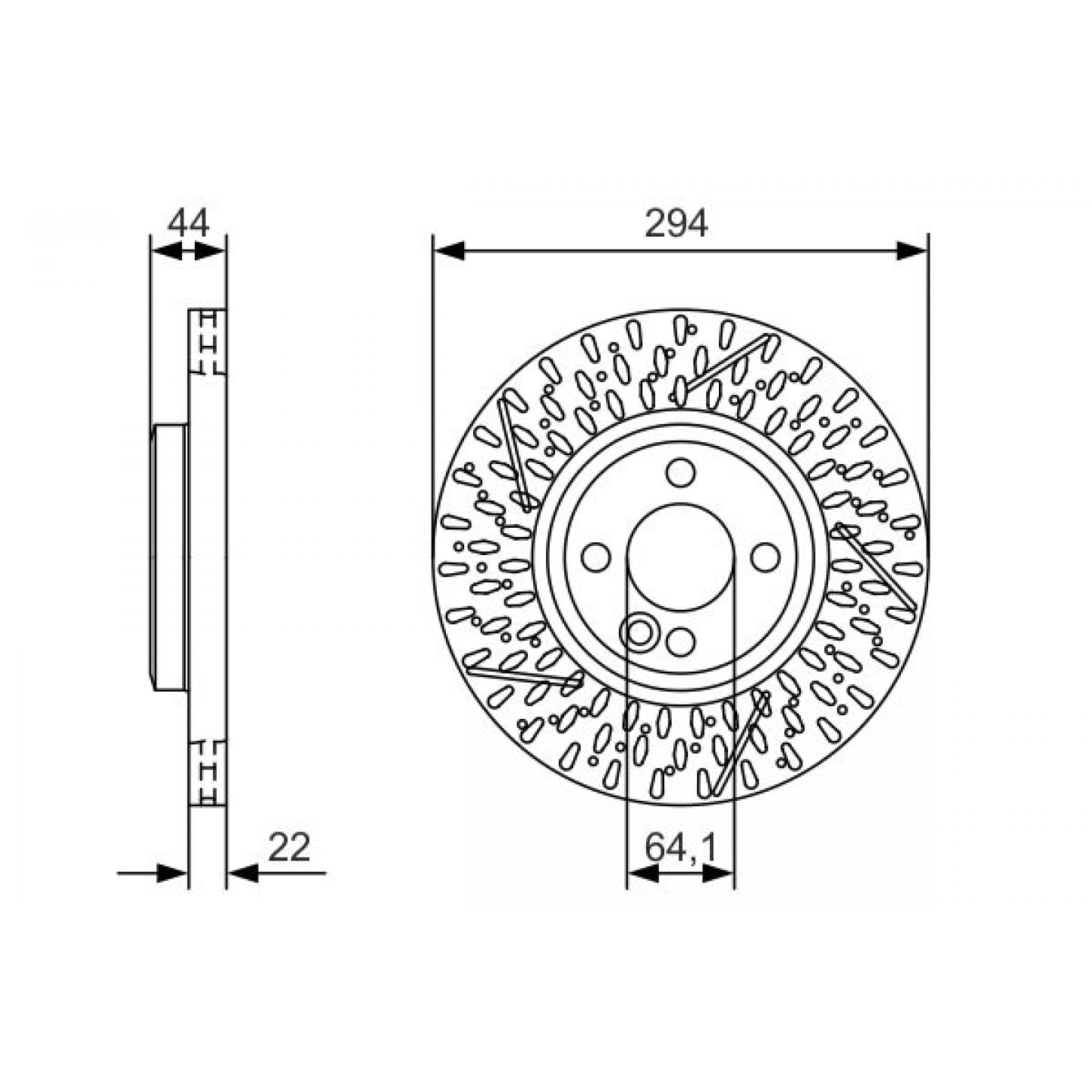 Brzdový kotouč BOSCH 0 986 479 A69