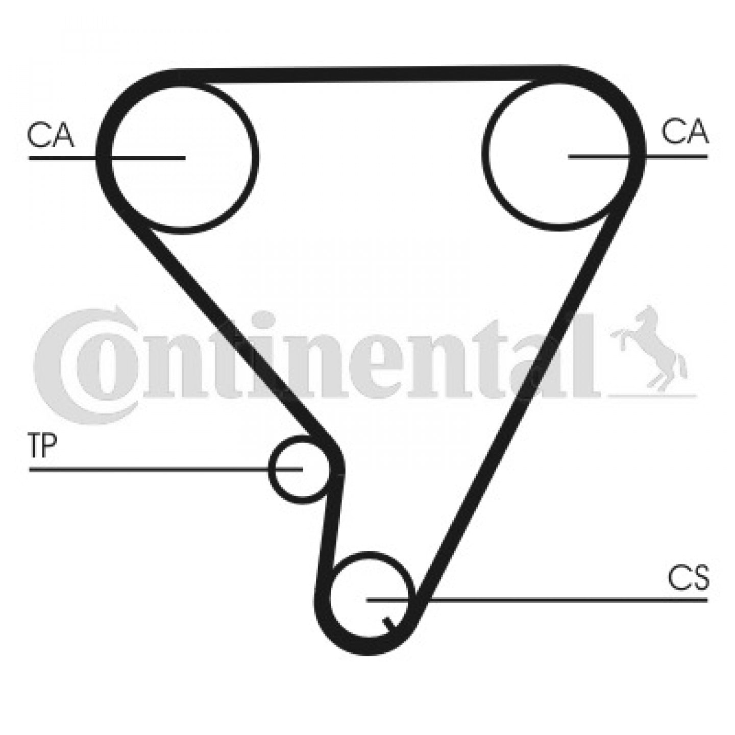 Correa de distribución CONTITECH CT1033