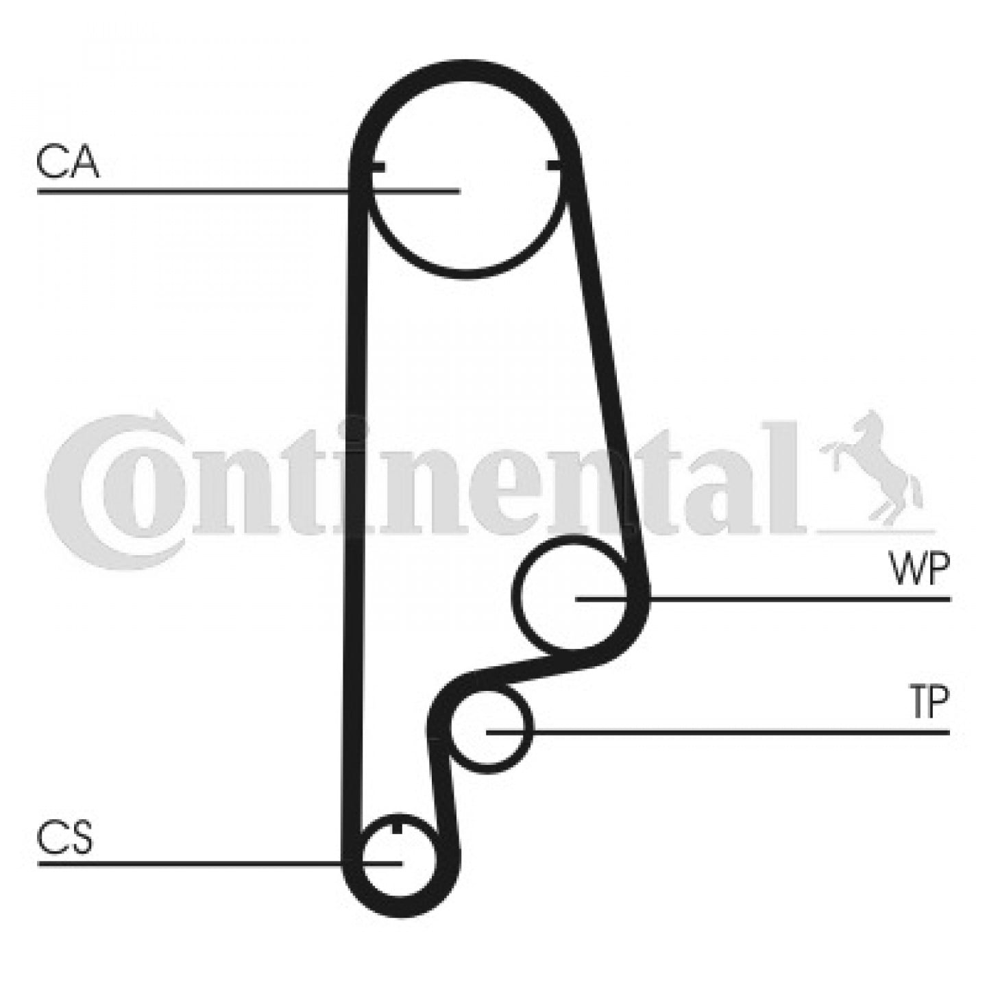 Distributieriemset CONTITECH CT1070K1