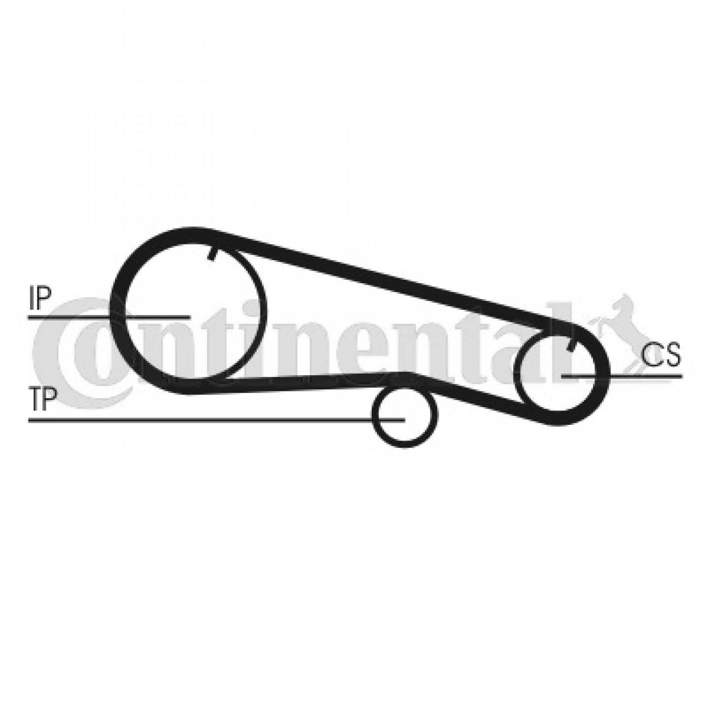 Correa de distribución CONTITECH CT668