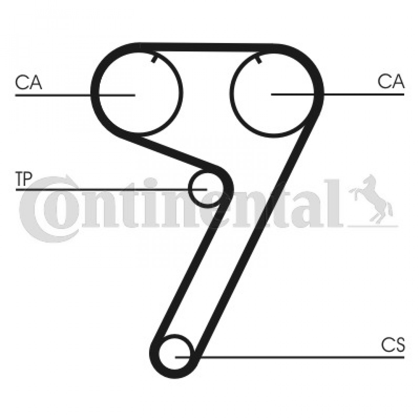Correa de distribución CONTITECH CT670