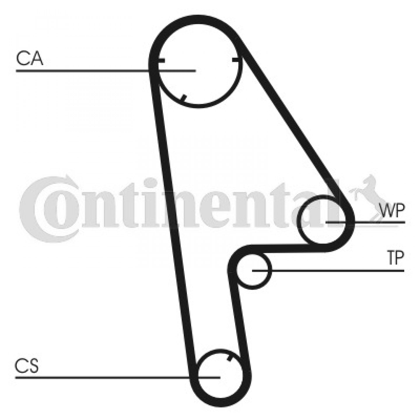 Correa de distribución CONTITECH CT763