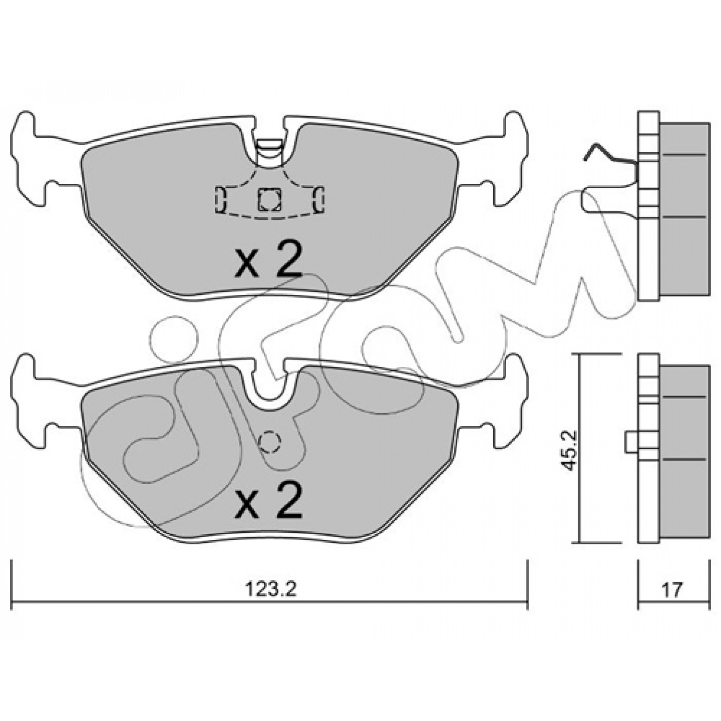 Bremsbelagsatz, Scheibenbremse CIFAM 822-180-0