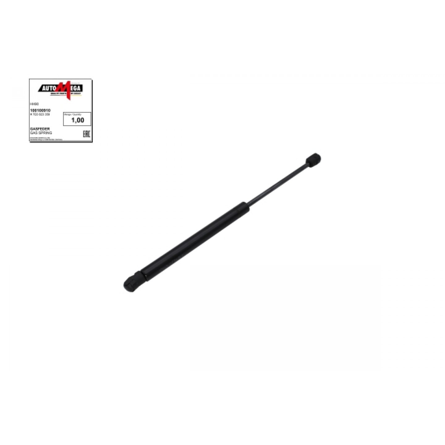 Gasfeder, Motorhaube AUTOMEGA 100100910