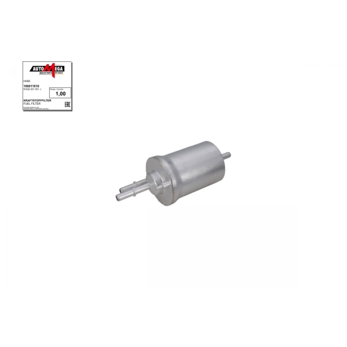 Filtro combustible AUTOMEGA 180011910