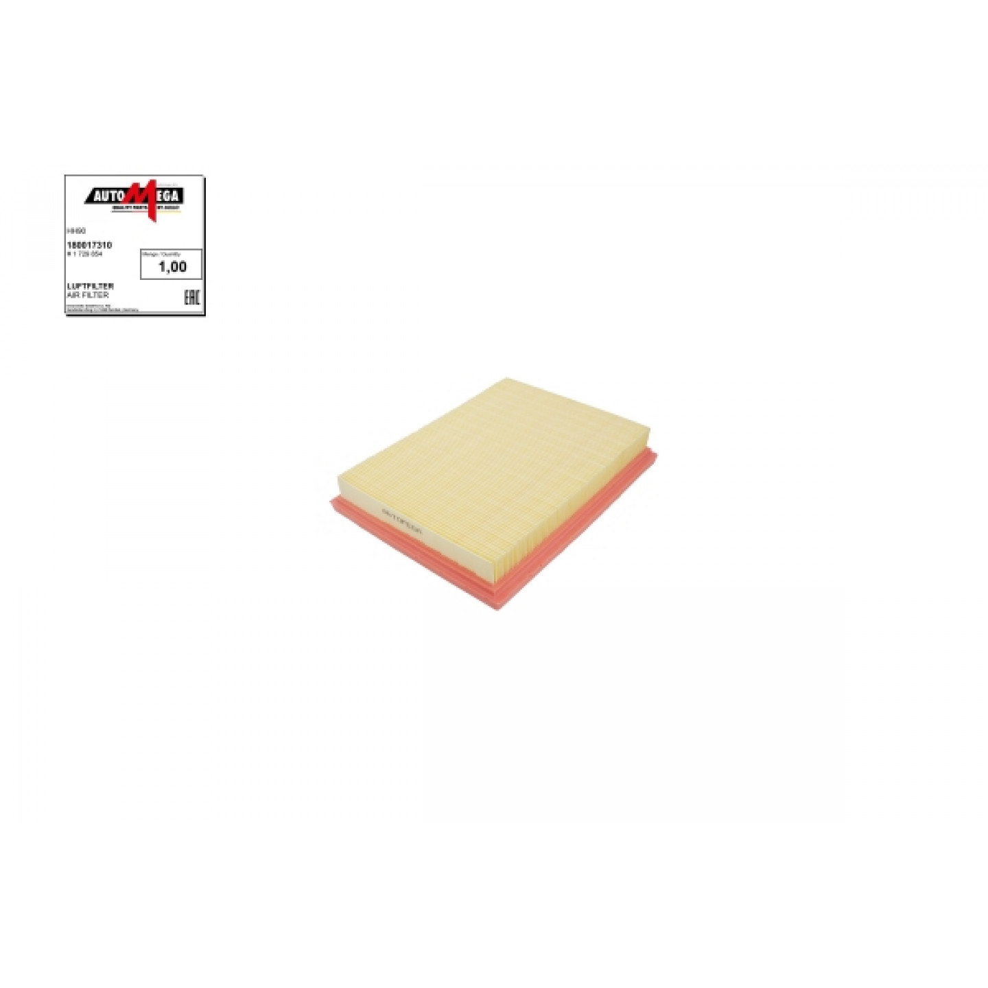 Luftfilter AUTOMEGA 180017310