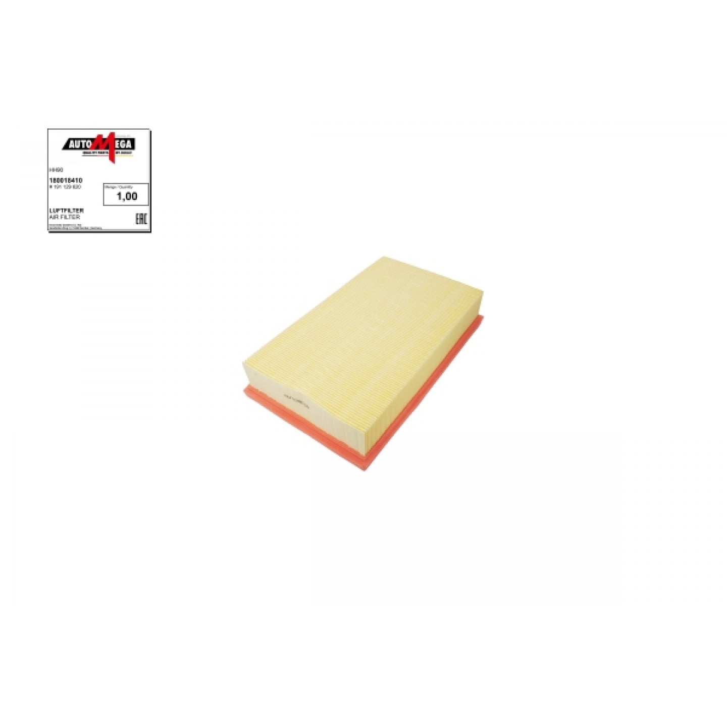 Luftfilter AUTOMEGA 180018410