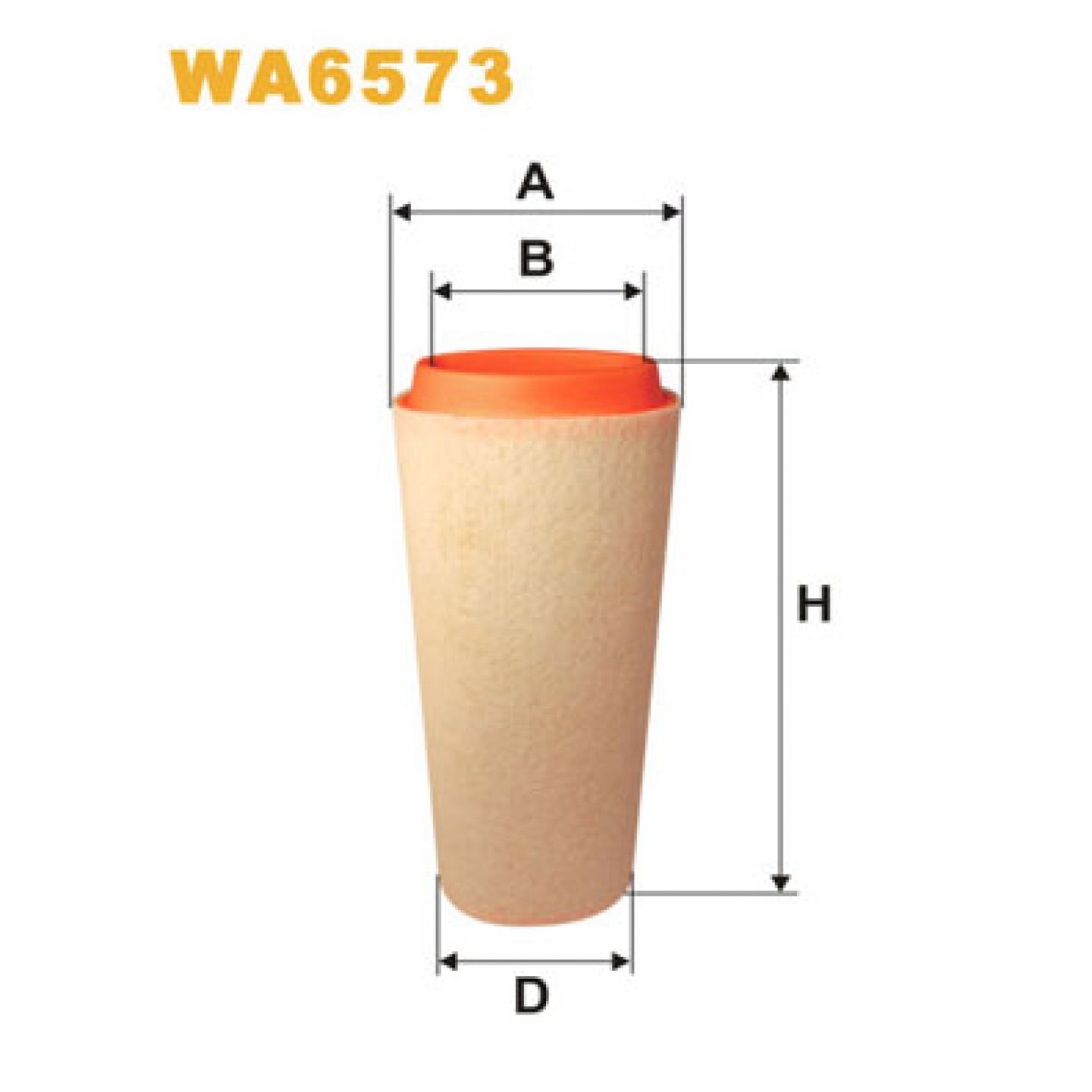 Luchtfilter WIX FILTERS WA6573