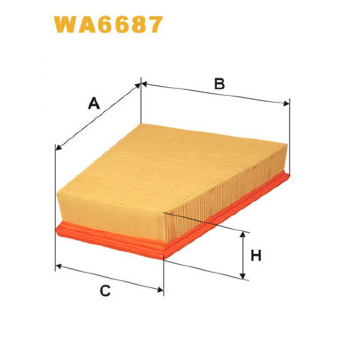 Luftfilter WIX FILTERS WA6687