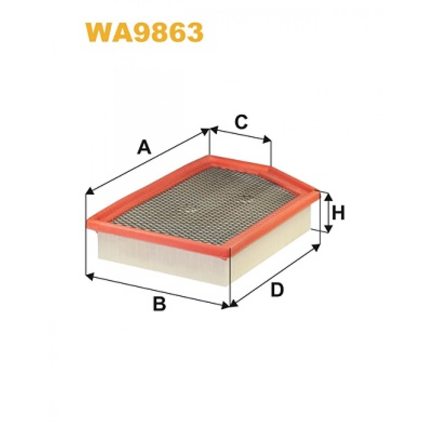 Luftfilter WIX FILTERS WA9863