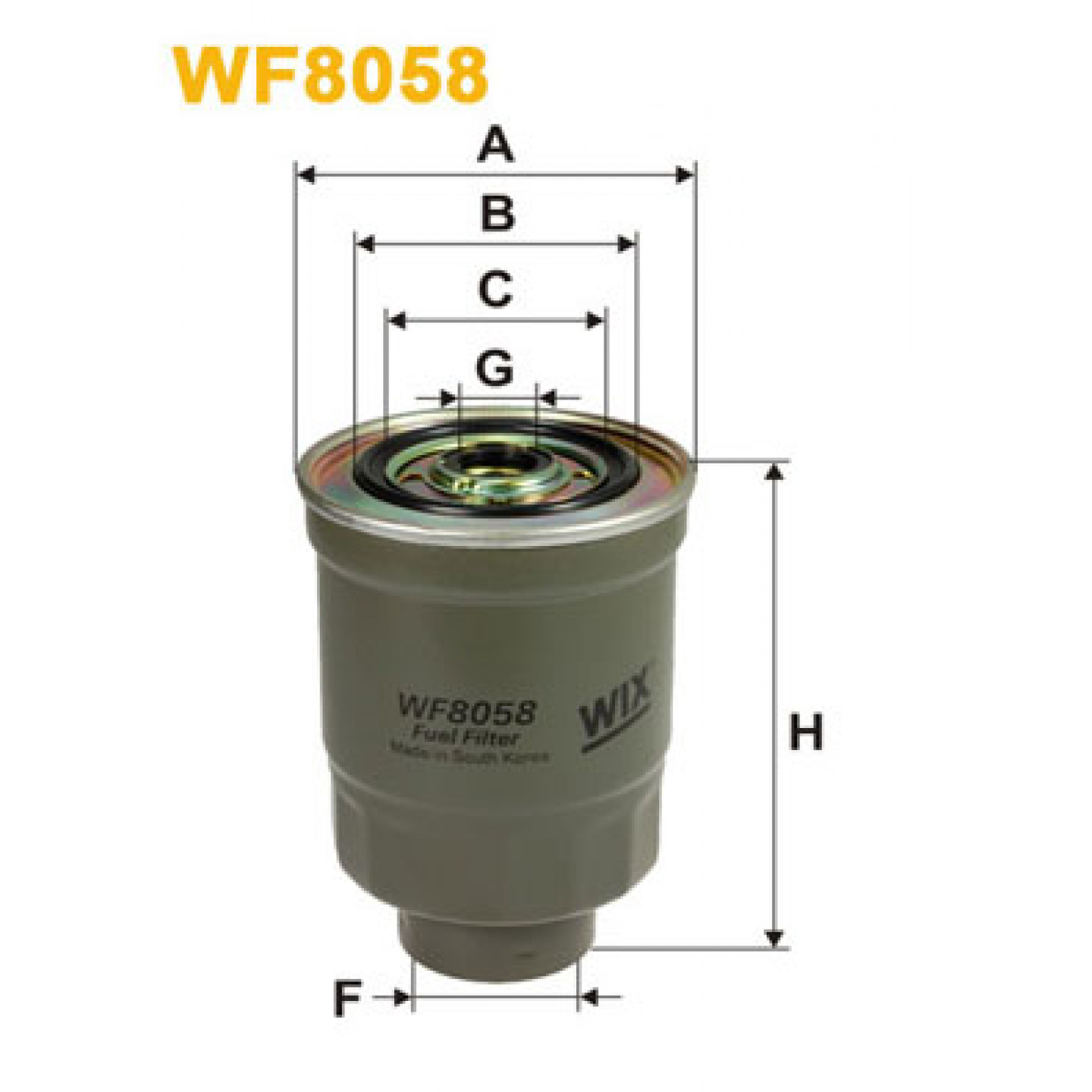 Kraftstofffilter WIX FILTERS WF8058