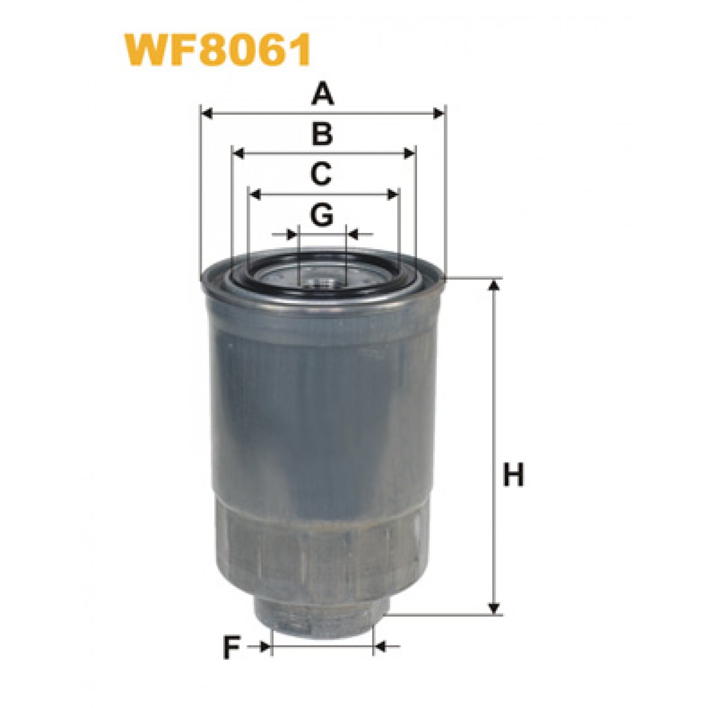 Filtro combustible WIX FILTERS WF8061