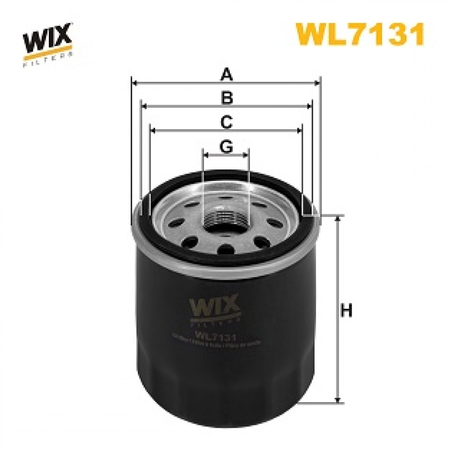 Oliefilter WIX FILTERS WL7131