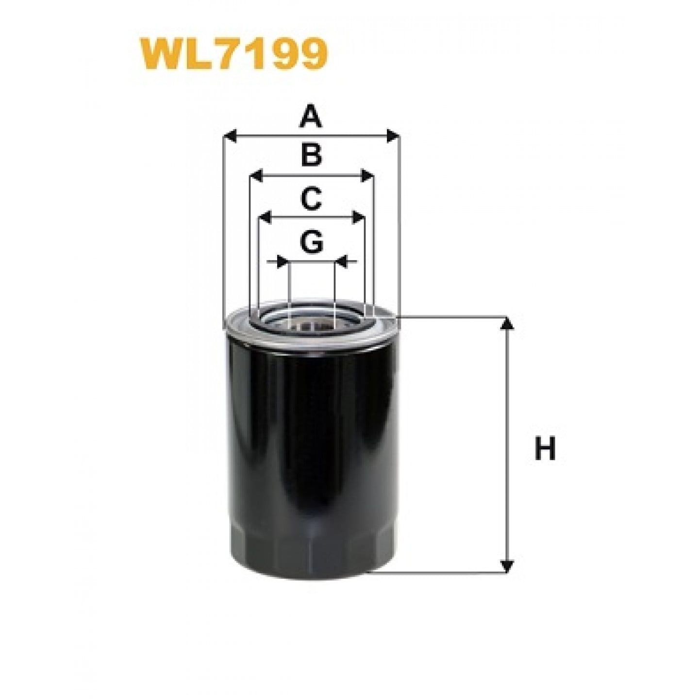 Filtre à huile WIX FILTERS WL7199
