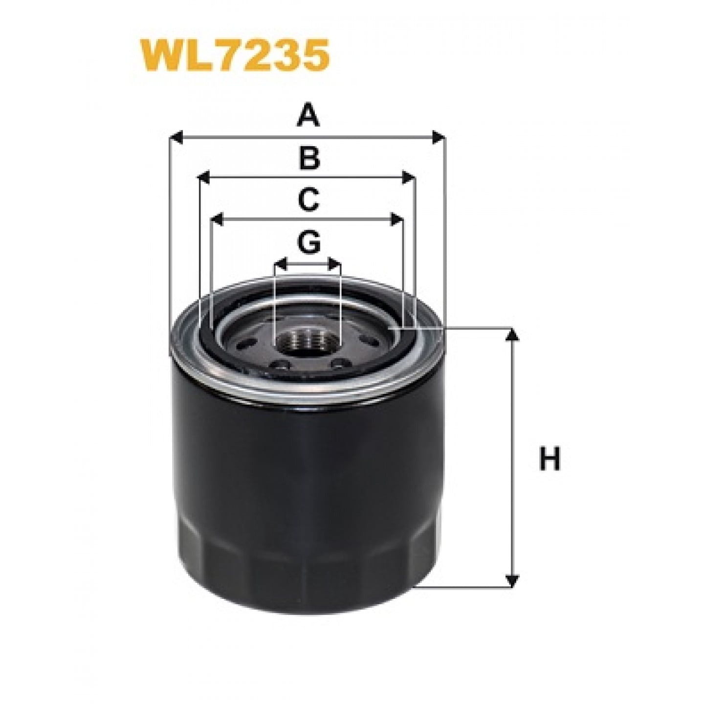 Filtre à huile WIX FILTERS WL7235