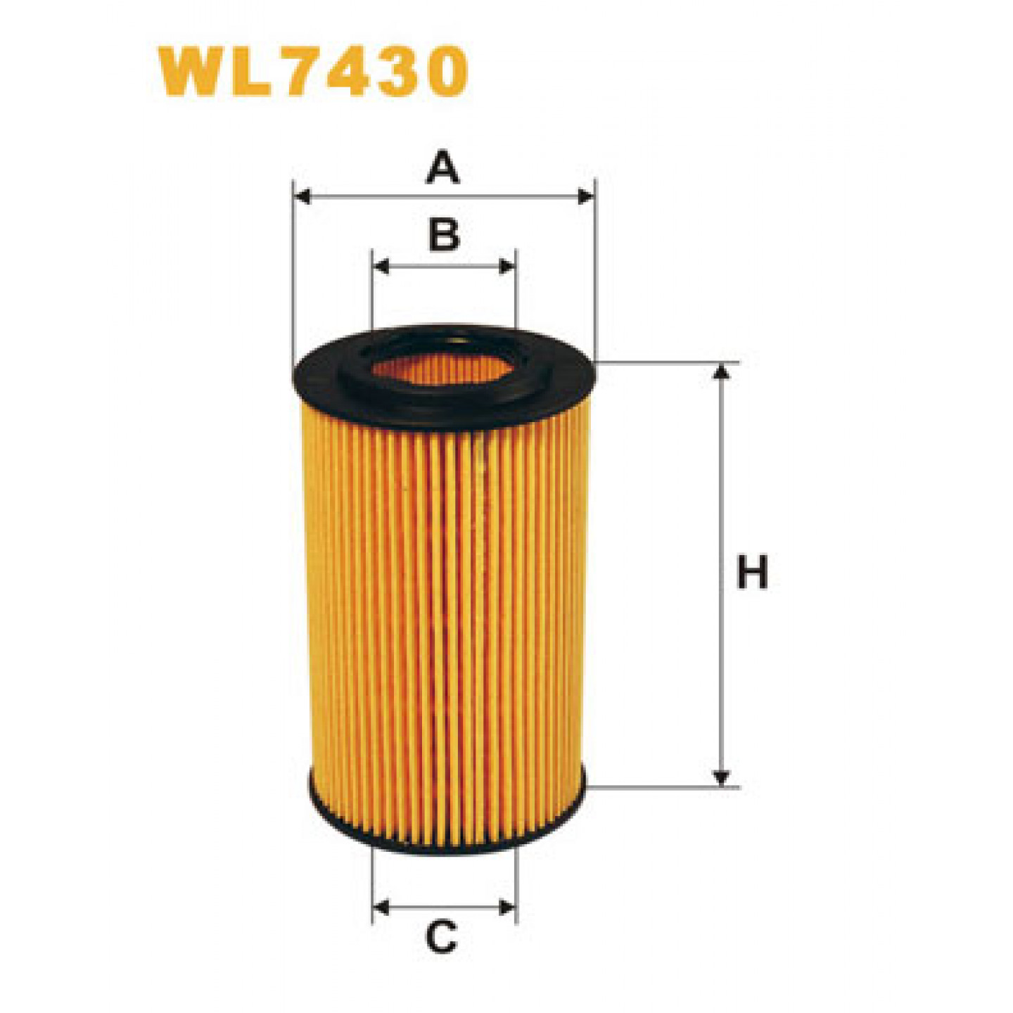 Filtre à huile WIX FILTERS WL7430