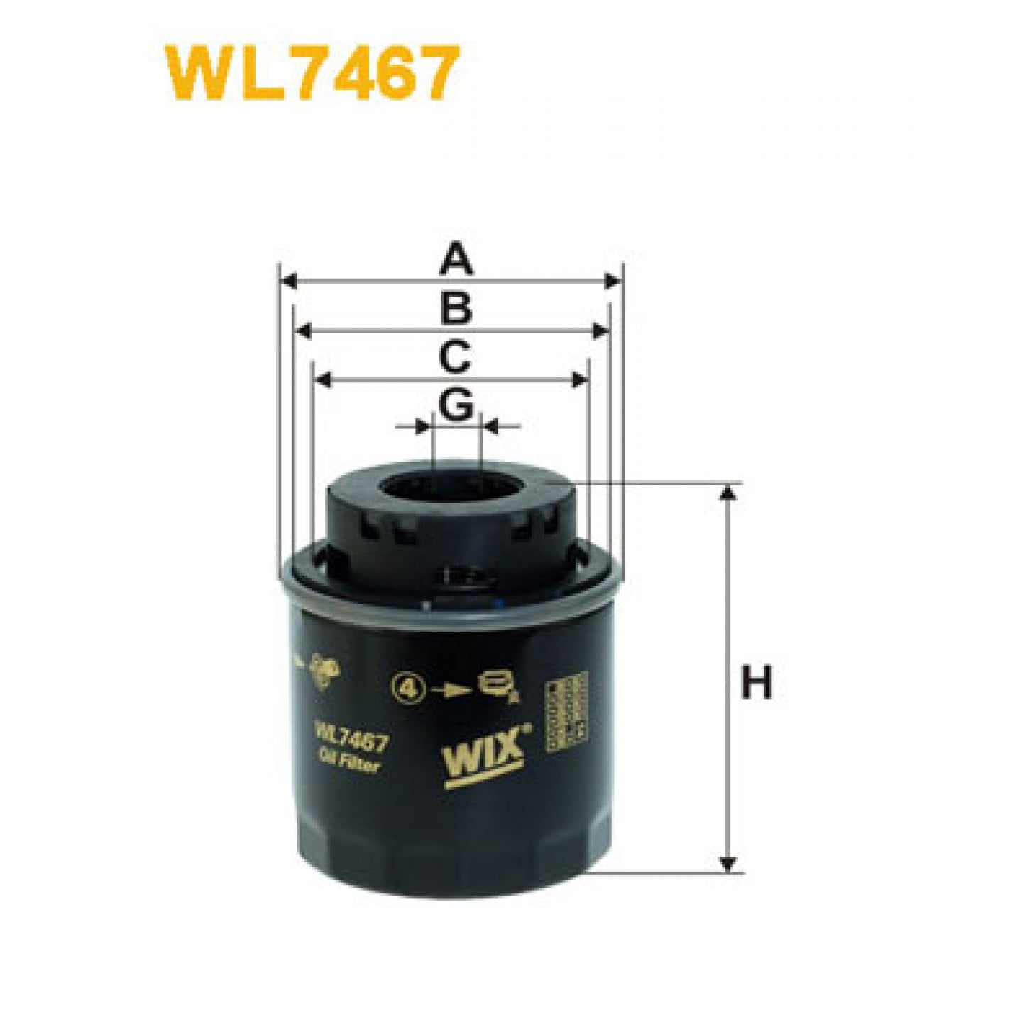 Oliefilter WIX FILTERS WL7467