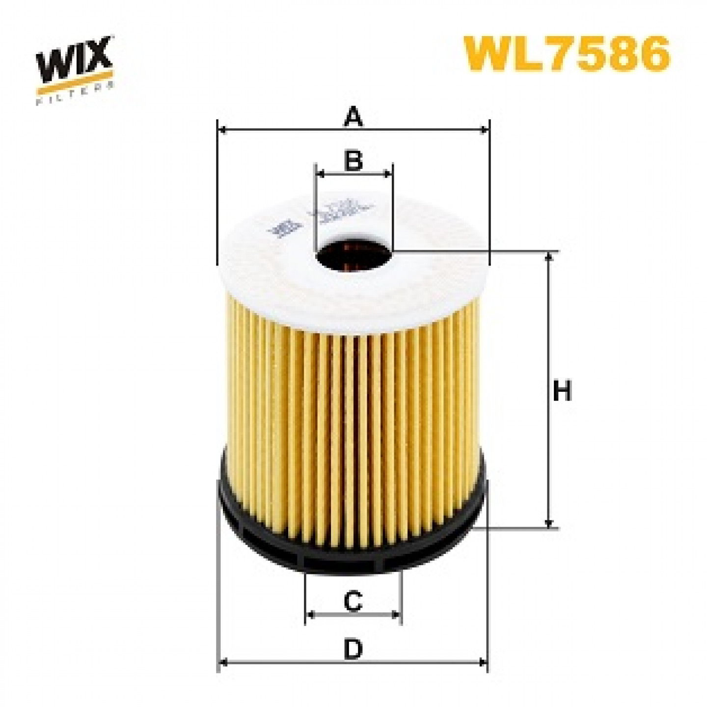 Filtre à huile WIX FILTERS WL7586