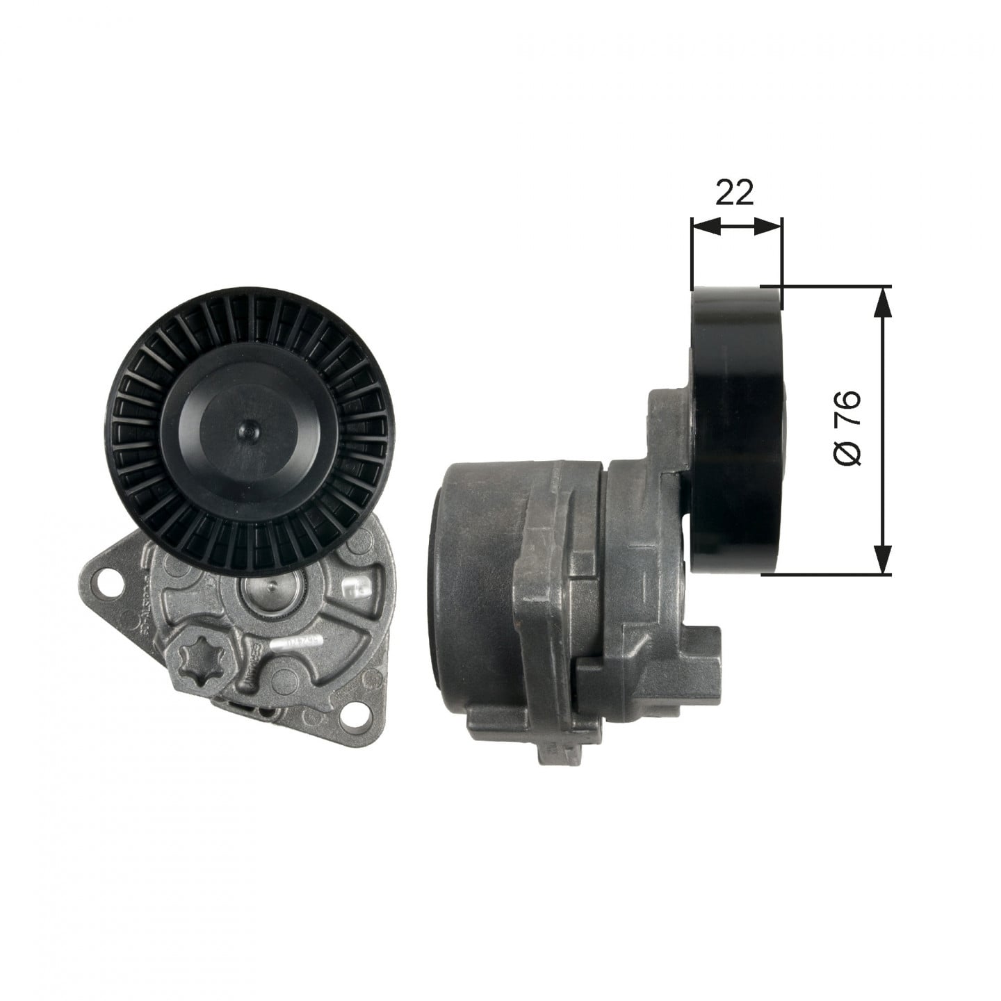 Rolka napinacza, pasek klinowy wielorowkowy GATES T39217