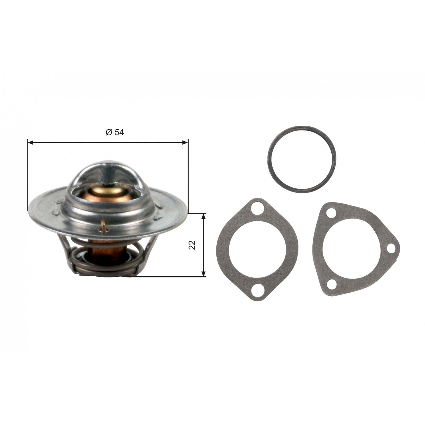 Thermostat, Kühlmittel GATES TH12792G1