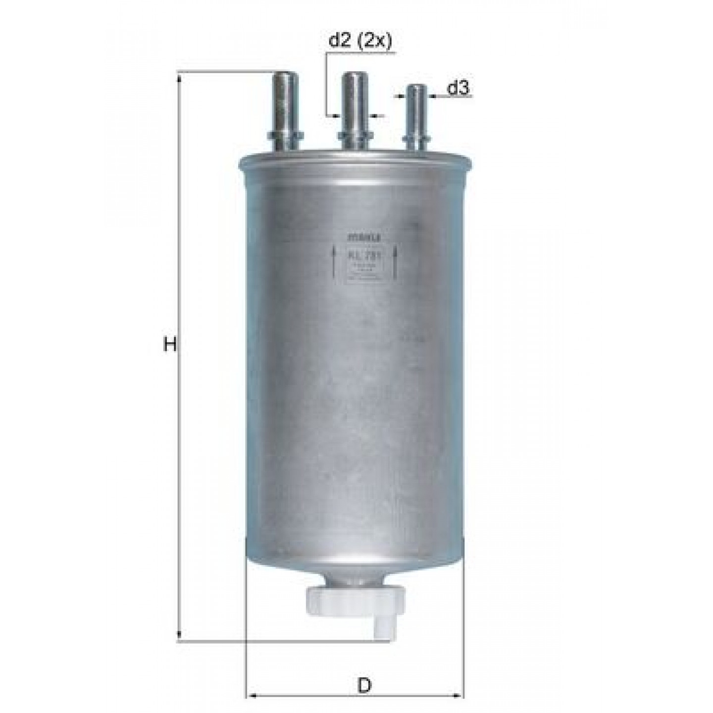 Filtro combustible KNECHT KL 781