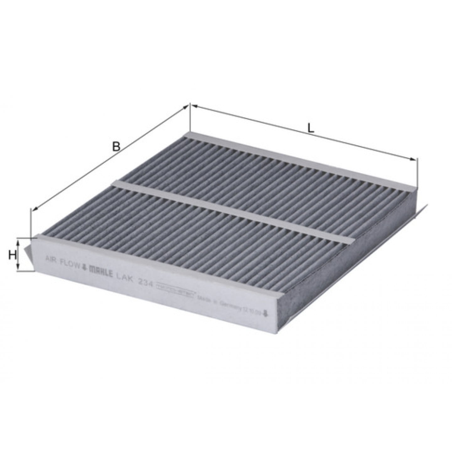Filtro Abitacolo MAHLE Original LAK 467/S - Sostituzione Per Climatizzatore Auto - Trattiene Pollini E Smog