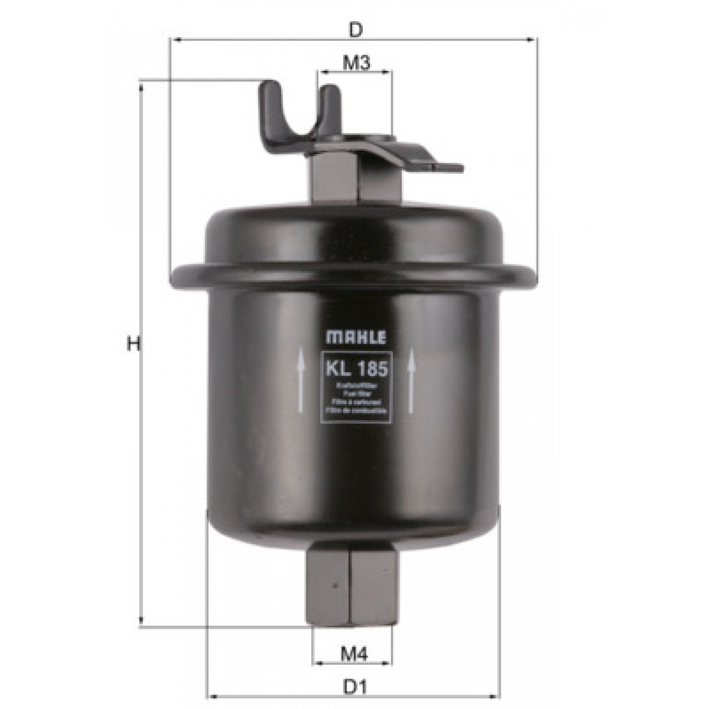 Filtro combustible KNECHT KL 185