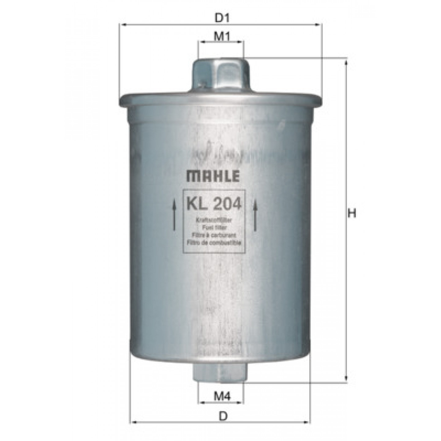 Filtro combustible KNECHT KL 204