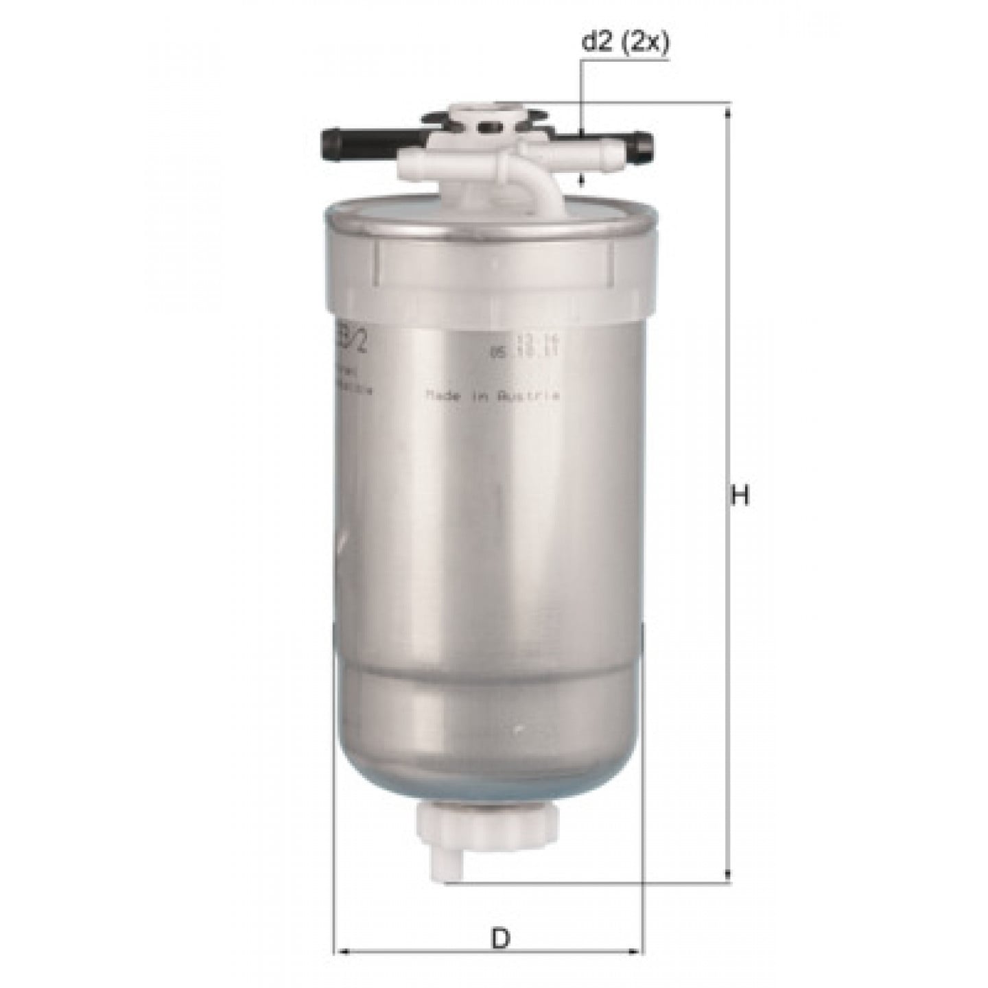 Filtro combustible KNECHT KL 233/2