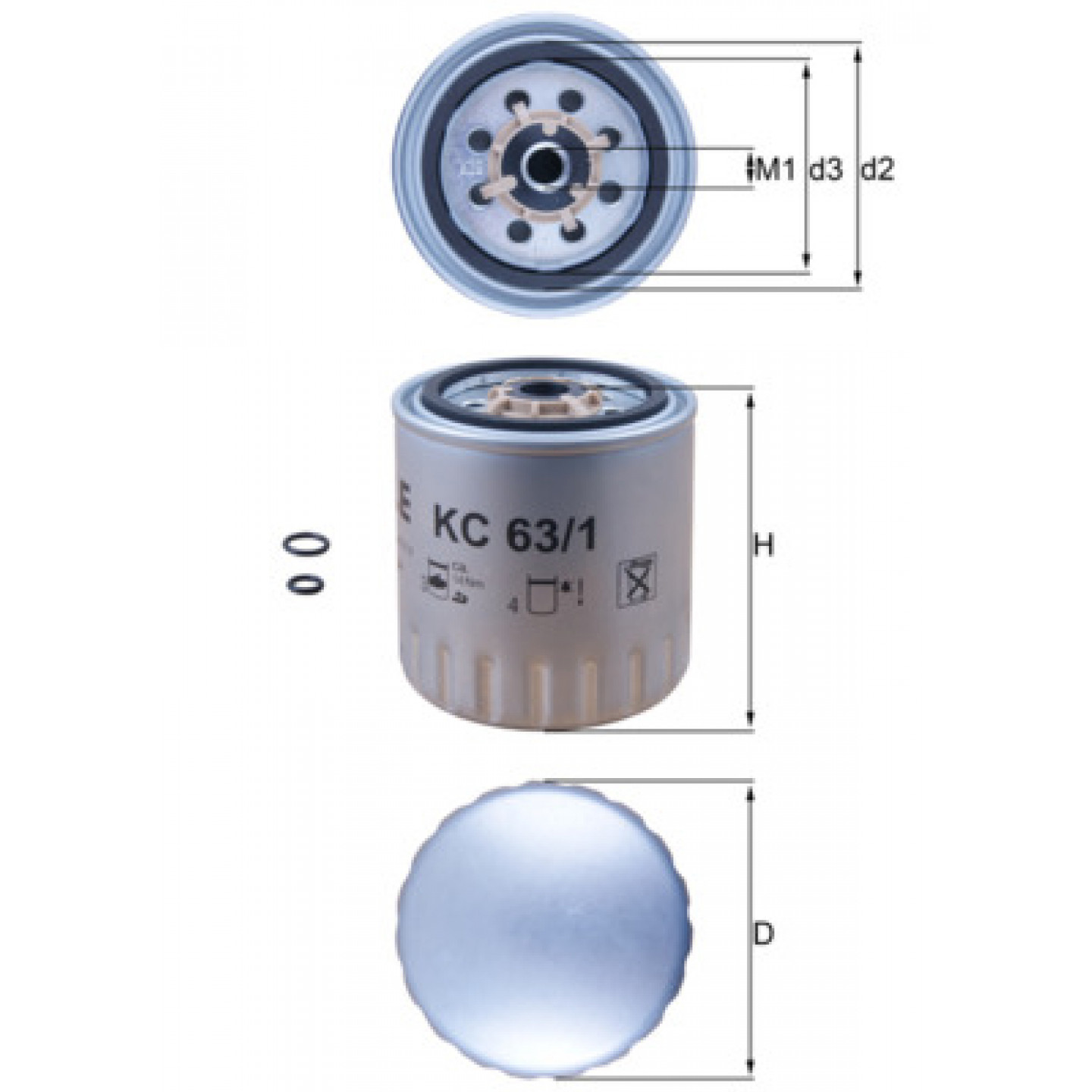 Filtro combustible KNECHT KC 63/1D
