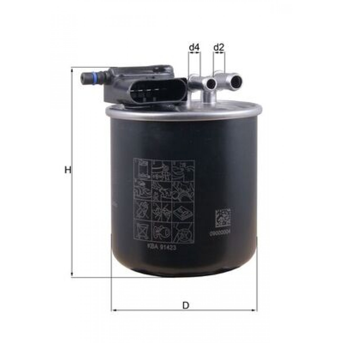 Filtro combustible KNECHT KL 949